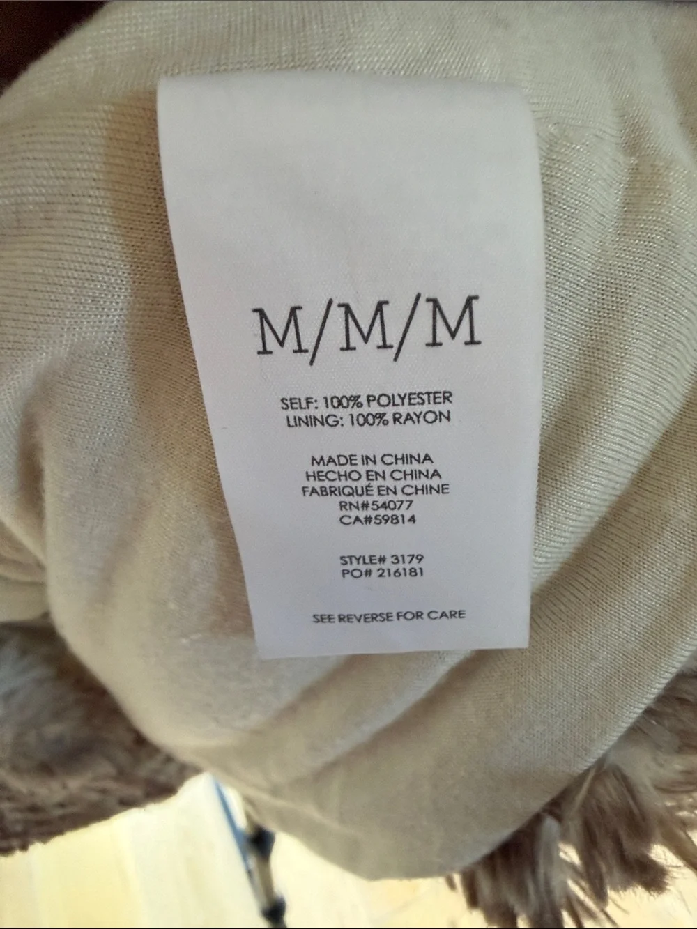 CAbi plush faux